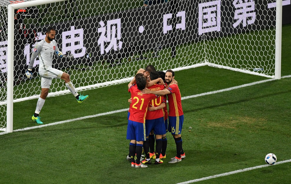 Tây Ban Nha xem như đã giành chiến thắng trong trận đấu này. Ảnh: Internet.
