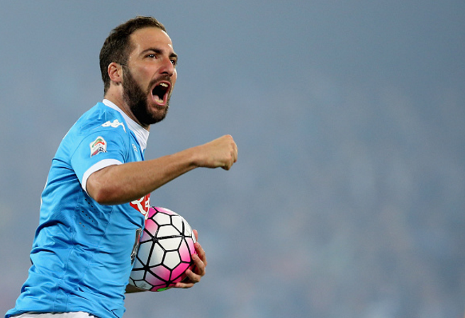 Tiền đạo: Gonzalo Higuain (76,5 triệu bảng). Ảnh: Internet.