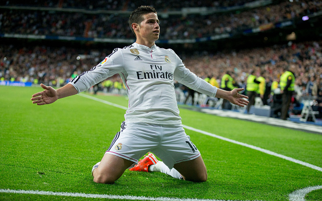 Tiền vệ trái: James Rodriguez (63 triệu bảng). Ảnh: Internet.