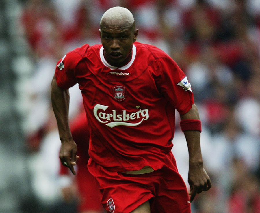 El-Hadji Diouf - Khoác áo số 9 giai đoạn 2002 - 2004. Ảnh: Daily Star.