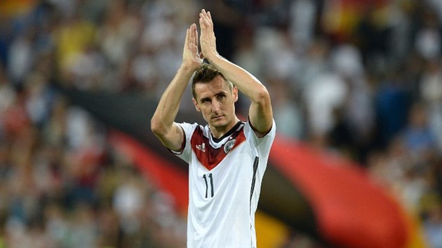 Miroslav Klose - 37 trận.