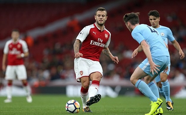 Wilshere đã chơi khá tốt từ đầu trận. Ảnh: Daily Mail.