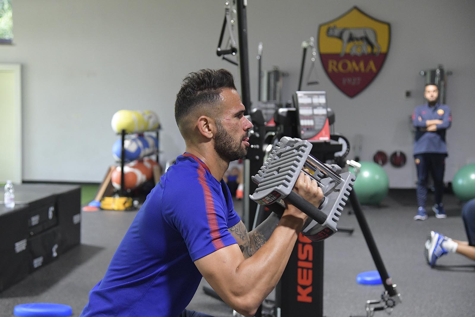 Dàn sao AS Roma tích cực tập luyện sau trận thắng Udinese.