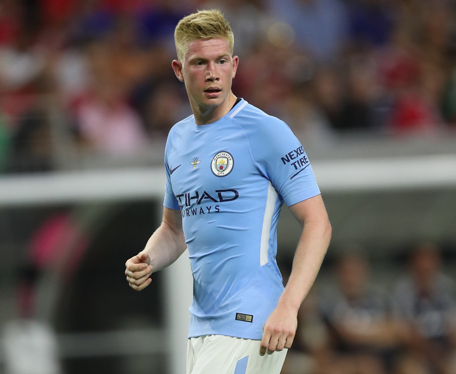 2. Kevin De Bruyne (Man City) - Số lần kiến tạo sau 12 vòng: 6. Ảnh: Daily Star.