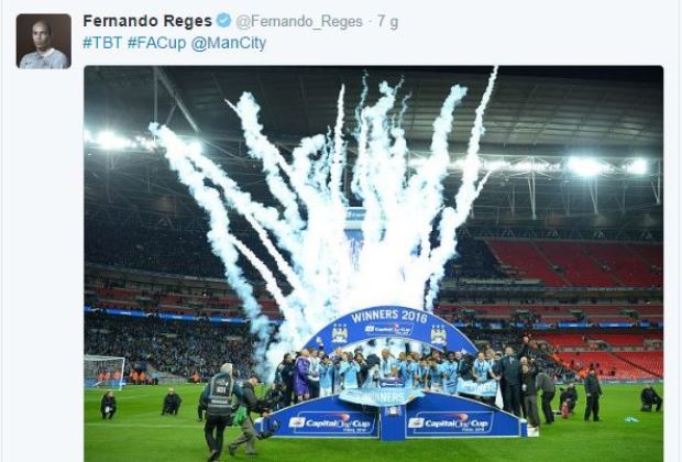 Ảnh bài viết Bị M.U 'chi phối', Fernando nhầm tưởng Man City vô địch FA Cup