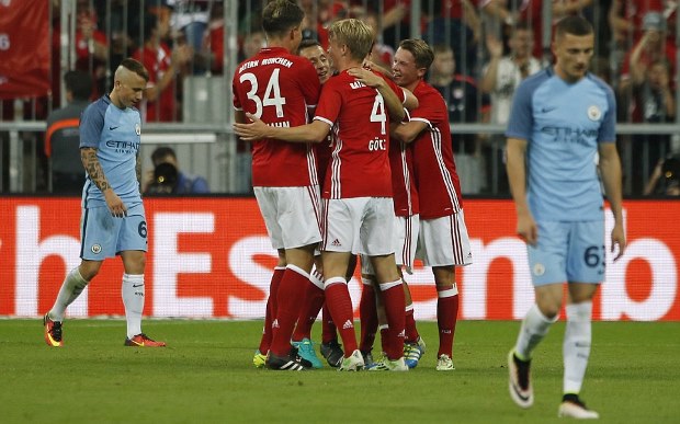 Ảnh bài viết Man City bại trận trước Bayern trong trận ra mắt của Pep