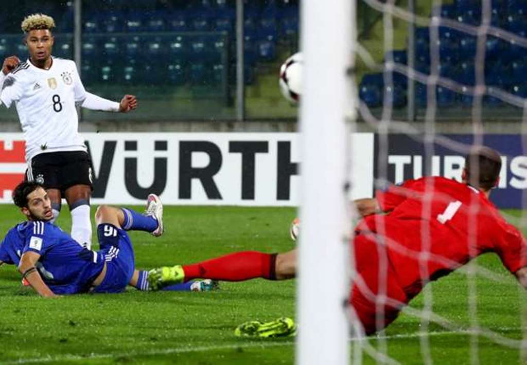 Serge Gnabry đã có màn ra mắt đội tuyển quốc gia như mơ. Ảnh: Internet.