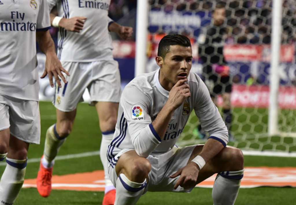 Ronaldo tỏa sáng rực rỡ với hat-trick. Ảnh: Goal.