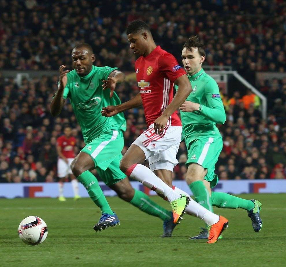 Rashford có trận đấu thứ 50 cho Man United.