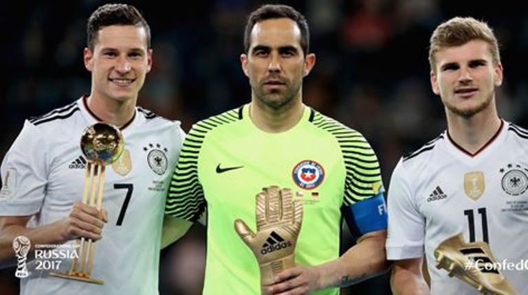 3 danh hiệu cá nhân được trao tại Confeds Cup 2017.