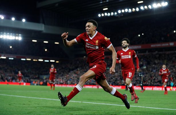Alexander-Arnold đã có bàn thắng đầu tiên của mình tại Premier League.
