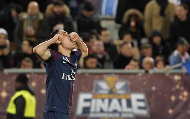 Cavani hoàn thành cú đúp, và ấn định chiến thắng 3-0 cho PSG.