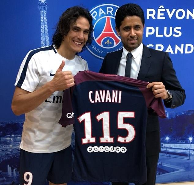 Cavani đã có 115 bàn thắng cho PSG, trở thành chân sút vĩ đại nhất lịch sử CLB.
