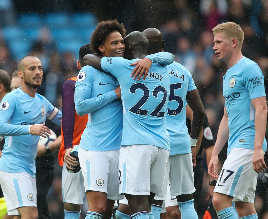 9=. Man City - 5 lần