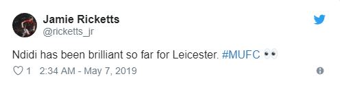 Ndidi đã chơi rất xuất sắc cho Leicester từ đầu mùa.