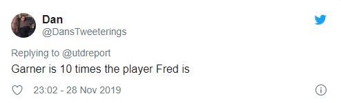 Garner chơi hay gấp 10 lần Fred.