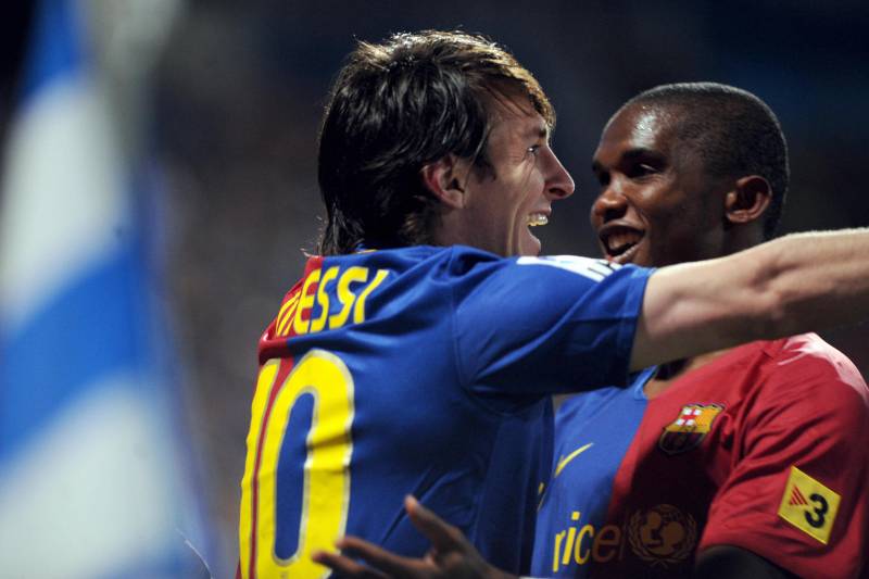 Messi và Eto'o tham gia chiến dịch của FIFA.