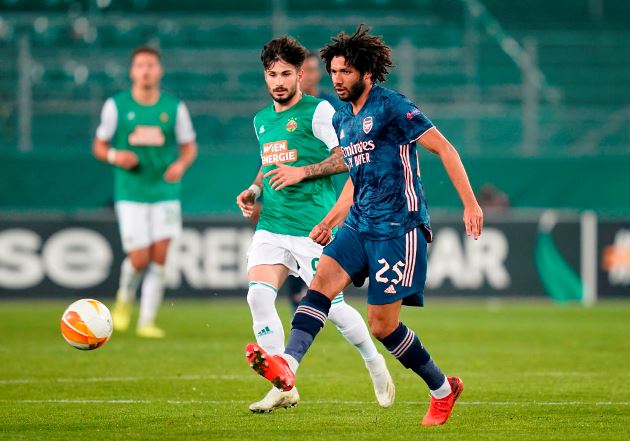 Elneny chơi tốt trước Rapid Vienna.