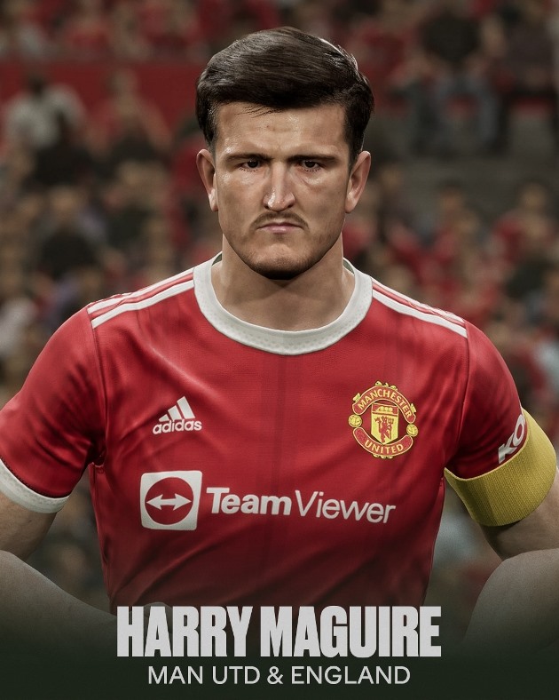 Harry Maguire có lẽ sẽ hài lòng với bộ mặt của mình trong eFootball. Được biết, từ nền tảng PC, Console cho đến điện thoại thông minh của hai hệ điều hành iOS và Android, eFootball 2022 đều có thể được tải và chơi miễn phí.