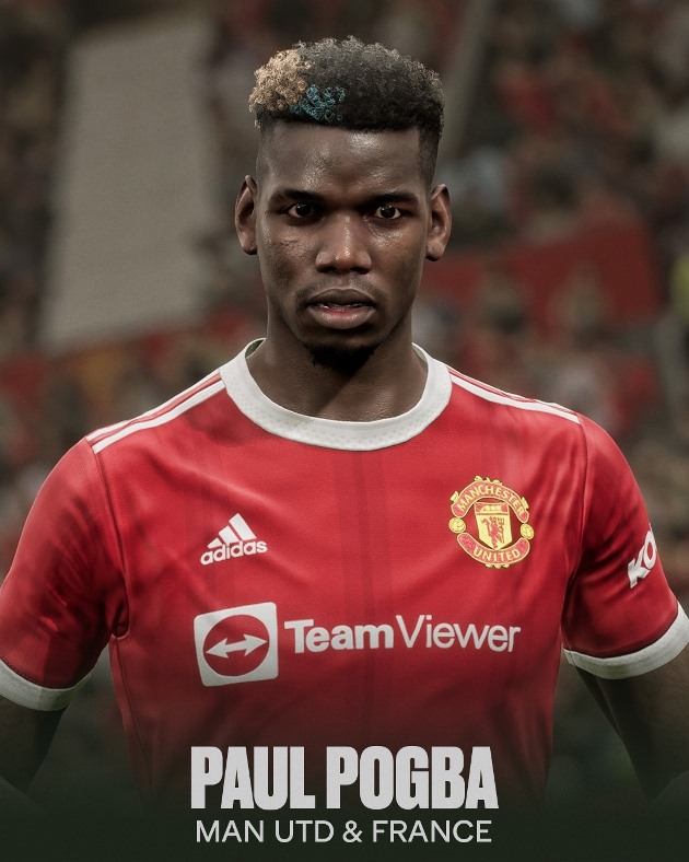 Paul Pogba trong eFootball có lẽ chỉ giống ngoài đời ở kiểu tóc.