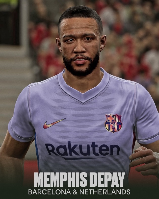 Memphis Depay thì quá già so với đời thực.