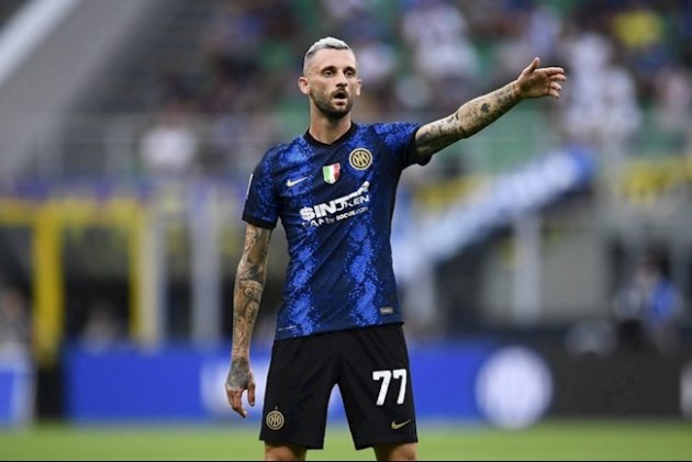 Brozovic trong màu áo Inter Milan.