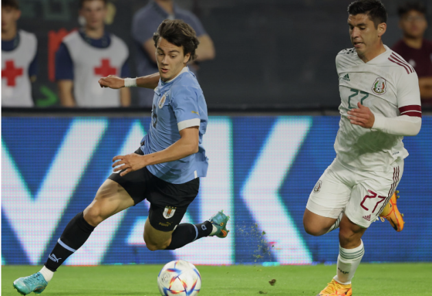 Facundo Pellistri tỏa sáng trước Mexico.