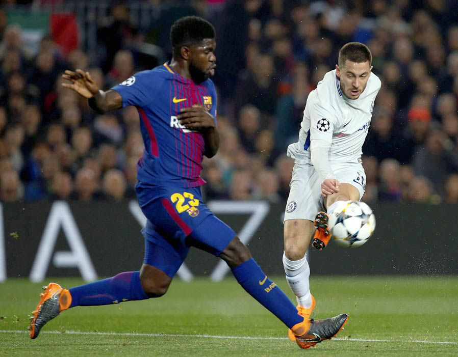 Hazard lép vế hoàn toàn trước Messi.