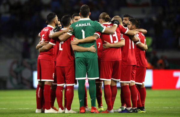 Lebanon thể hiện quyết tâm trước trận đấu.