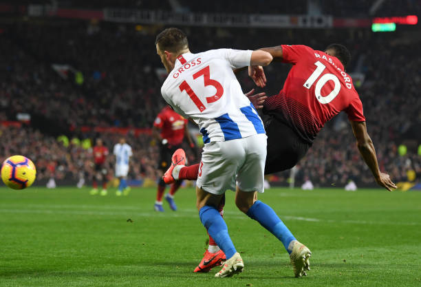 Rashford dứt điểm ở thế cực khó nhưng vẫn thành bàn.