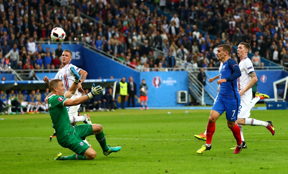 Bàn thắng đẹp mắt của Griezmann. Ảnh: Internet.