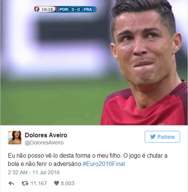 Ảnh bài viết Mẹ Ronaldo tố cáo Payet vì pha phạm lỗi