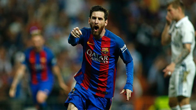 Messi cán mốc 100 bàn tại châu Âu.