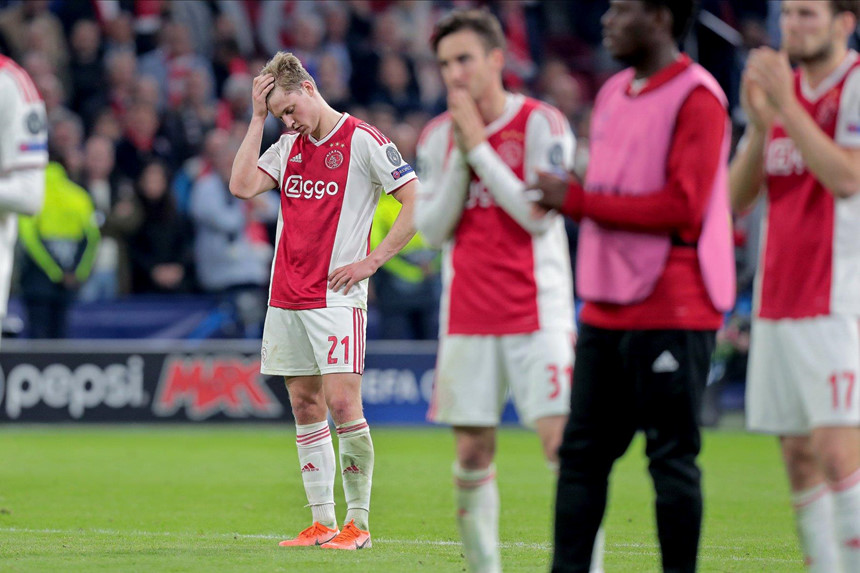 Ajax đã thất bại trước Tottenham dù dẫn 2-0 sau hiệp 1. Ảnh: Getty.