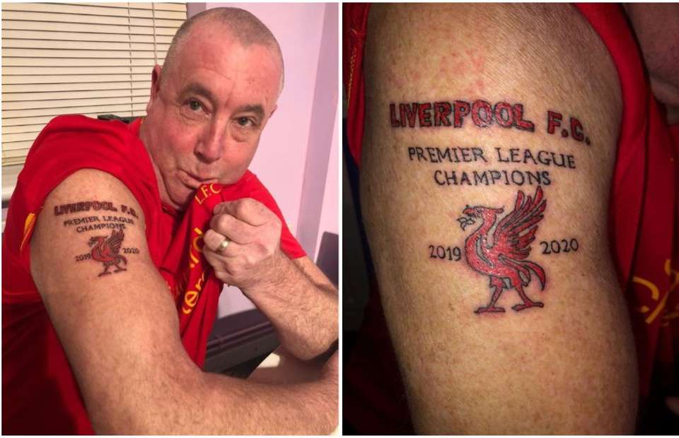 Ảnh bài viết Đã có NHM xăm dòng 'Liverpool vô địch Premier League 2019/2020'