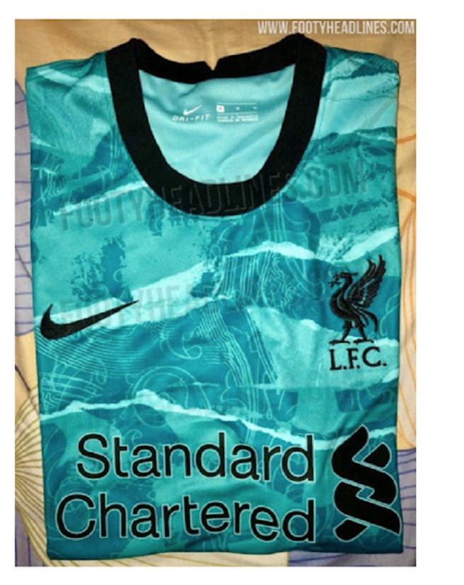Hình ảnh rò rỉ áo sân khách Liverpool mùa tới.