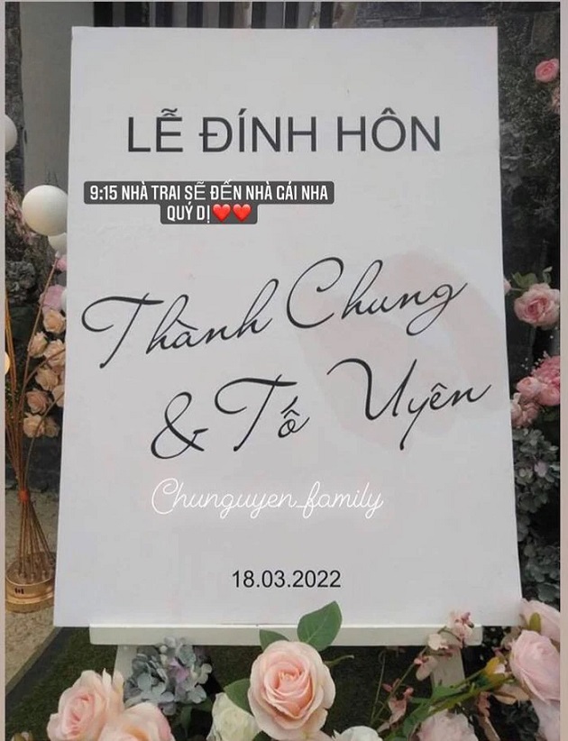 Sáng nay, lễ đính hôn của cặp đôi đã được tổ chức ở Tuyên Quang.