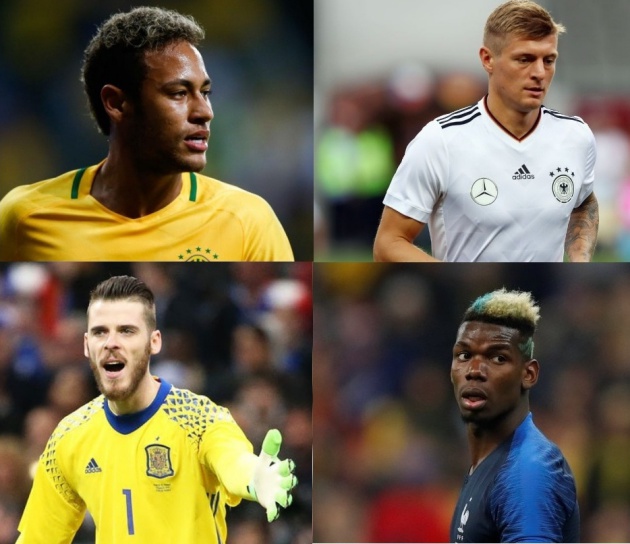 Brazil, Đức, Tây Ban Nha và Pháp là những đội có cơ hội vô địch cao nhất.