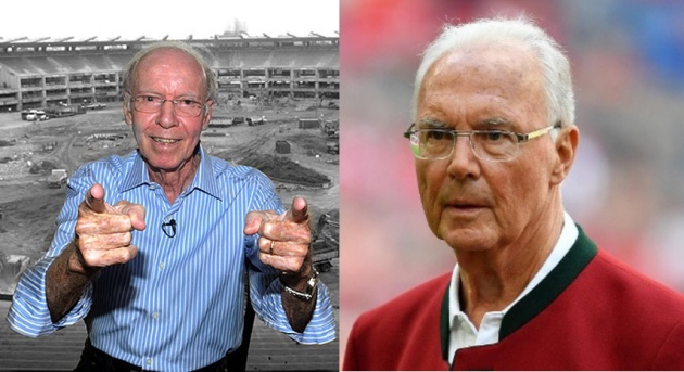 Zagallo và Beckenbauer khi về già.