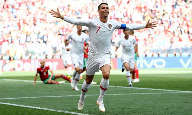 Ronaldo vừa tiễn ĐT Morocco về nước với bàn thắng duy nhất của trận đấu.