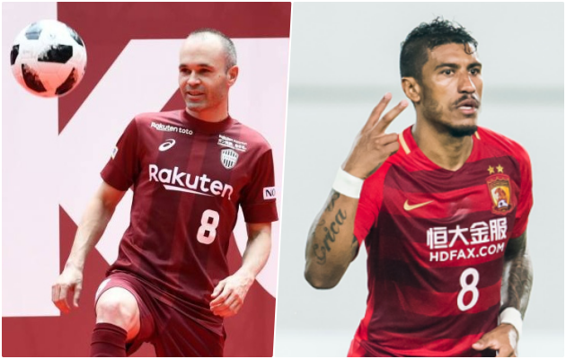 Iniesta và Paulinho đều đã rời Barca để đến với những đội bóng tại Châu Á.