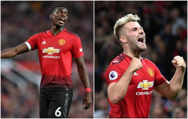 Pogba và Shaw là những người ghi bàn cho Man Utd ở trận này.