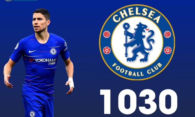 Jorginho thống trị giải đấu về khả năng chuyền bóng. (nguồn ảnh: Hội CĐV Chelsea tại Việt Nam).