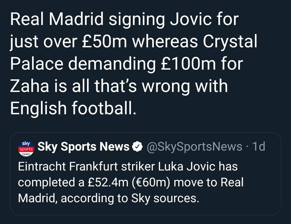 Luka Jovic đến Real Madrid với giá hơn 50 triệu, nhưng trải qua mùa giải ấn tượng đặc biệt ở Đức.