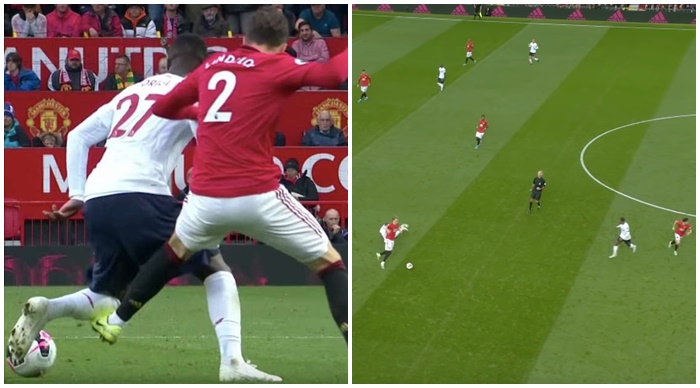 Sau pha cướp bóng của Lindelof, Man Utd tổ chức phản công và xé lưới Liverpool.