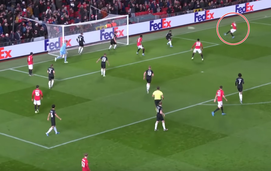 Bàn thắng cuối cùng cho Man Utd ở trận thắng 4-0 trước AZ tại Europa League mùa này. Tổng cộng, Young có 19 pha lập công cho Quỷ đỏ.