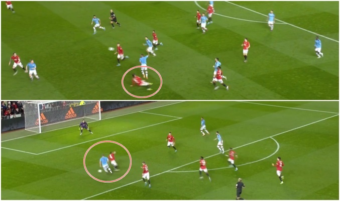 Vắng Maguire, cầu thủ Man City thay nhau 'hành' Man Utd.