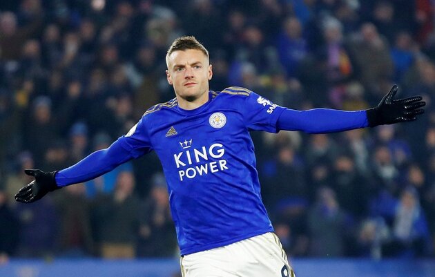 Hơn Yedder và Mbappe 1 bàn để đứng thứ 5 trong danh sách là ngôi sao của Leicester City, Jamie Vardy.