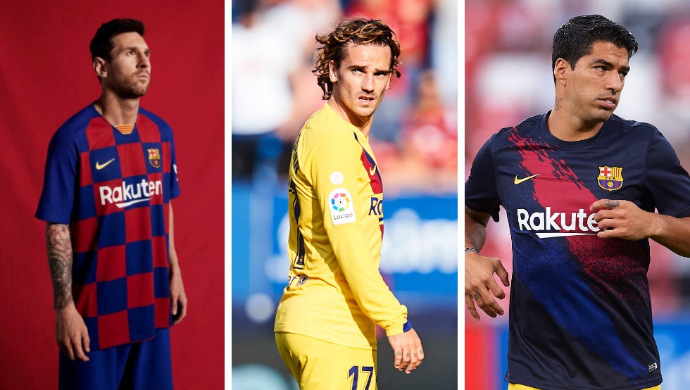 Vị trí thứ 5 trong danh sách này còn thuộc về tam tấu nổi tiếng của Barcelona, Messi, Suarez và Antoine Griezmann với 37 bàn thắng tới hiện tại.