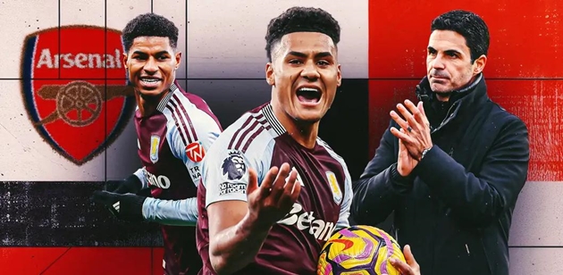 Ảnh bài viết Arsenal gửi gắm hy vọng vào Rashford và Watkins: Chìa khóa ngăn Liverpool vô địch?